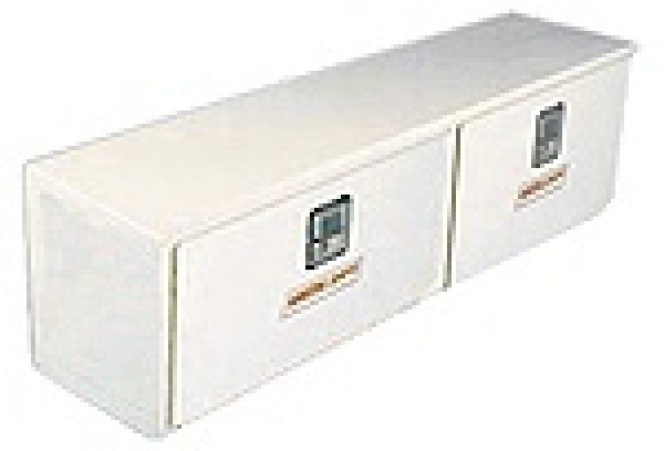 Weather Guard Hi-Side Toolbox - Steel - White - Model 290-3