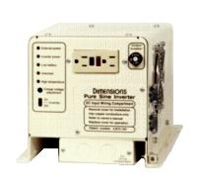 Airpax Dimensions - 400 Watt Power Inverter - Model 12/400N