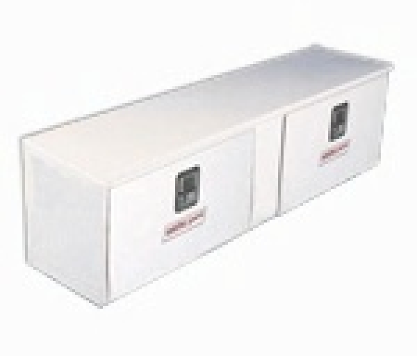 Weather Guard Hi-Side Toolbox - Steel - White - Model 272-3